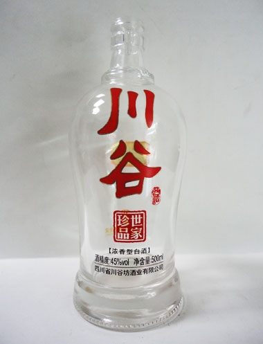 安徽玻璃烤花酒瓶