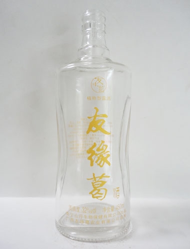 天门晶白料玻璃酒瓶