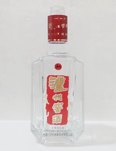 四平泸州窖酒玻璃酒瓶