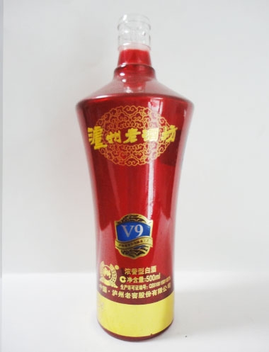 湛江泸州老酒坊喷釉酒瓶
