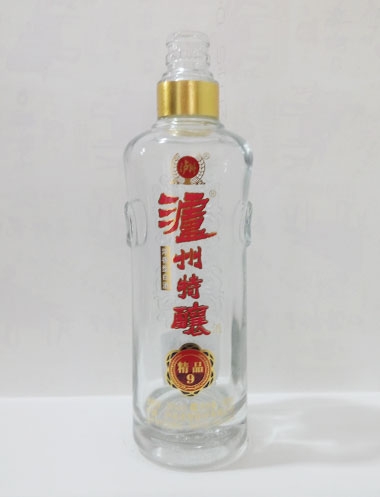 和田泸州特酿高白玻璃酒瓶