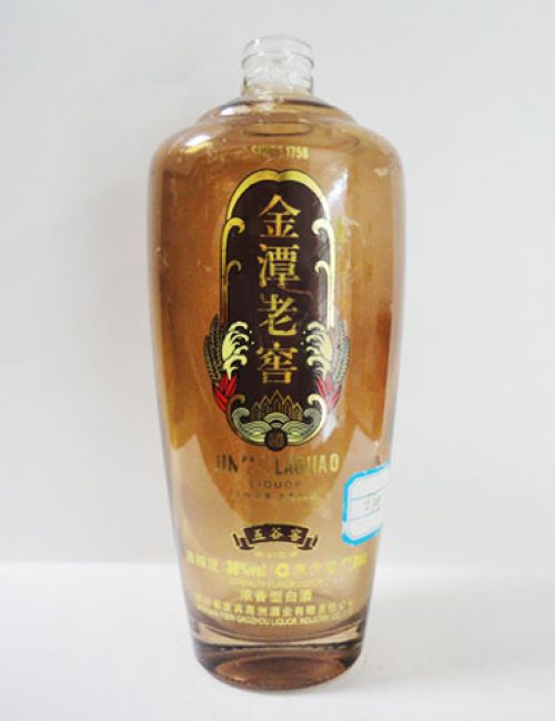 定制喷釉烤花酒瓶
