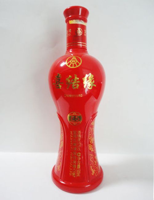 五粮液喷釉烤花酒瓶