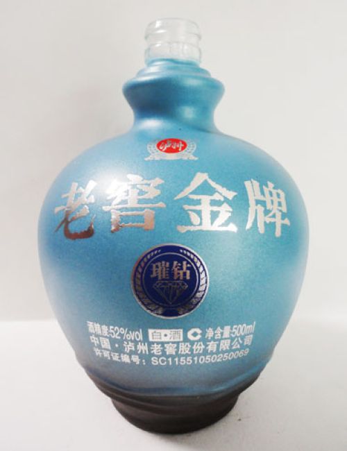老窖金牌烤花酒瓶