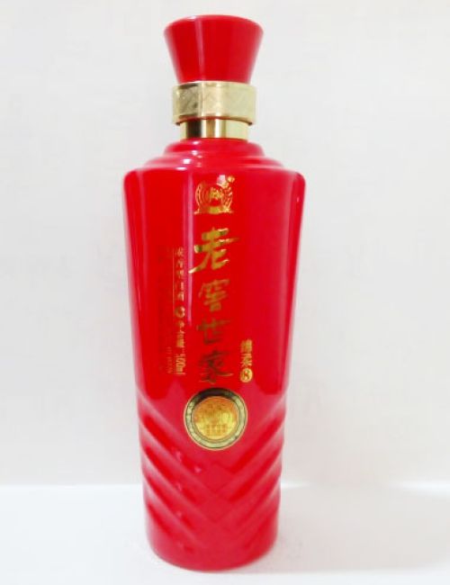 老窖世家玻璃烤花瓶