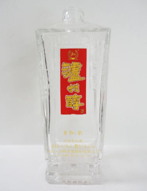 泸州醇高白玻璃烤花瓶