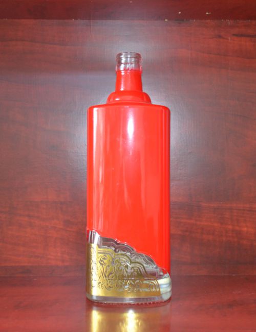 ​喷釉玻璃酒瓶