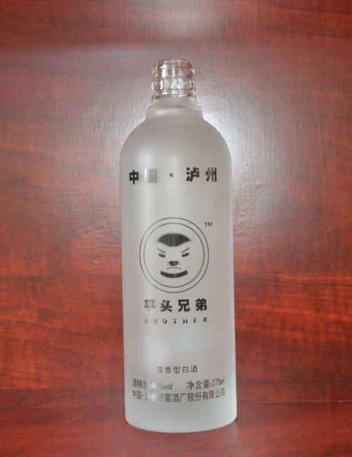平头兄弟烤花酒瓶