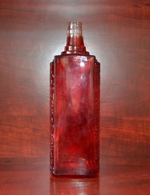 喷釉玻璃酒瓶