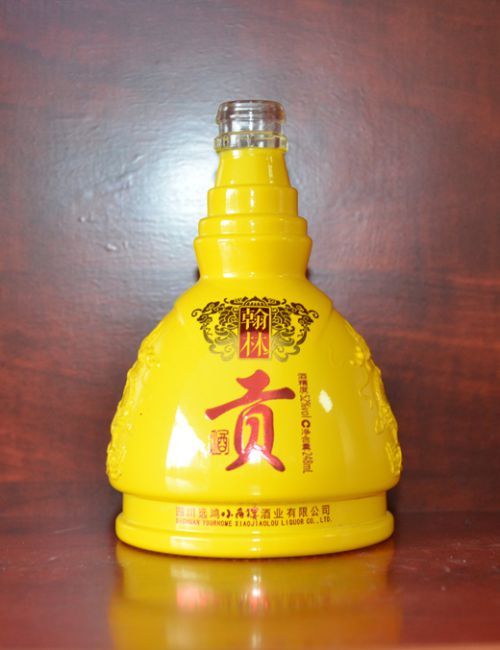 翰林贡酒喷釉酒瓶