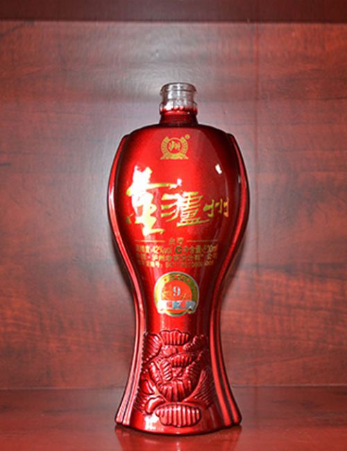 泸州养生酒喷釉酒瓶