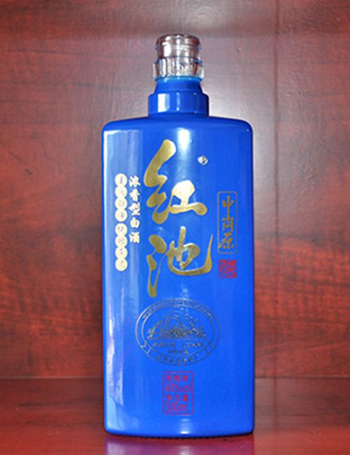 红池喷釉酒瓶